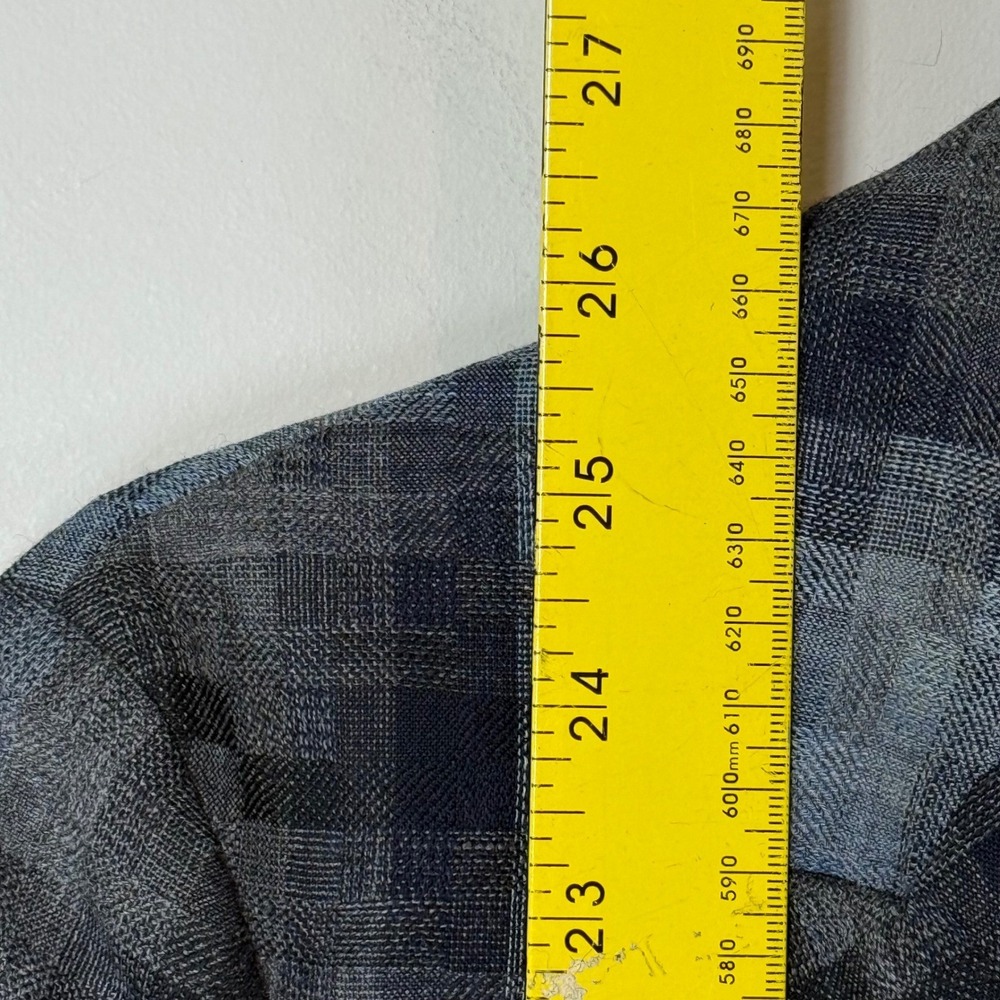Paul Smith Pixel Plaid Wool Blazer Women's 42 M Blue Grey Designer Smart Casual - Picture 7 of 9